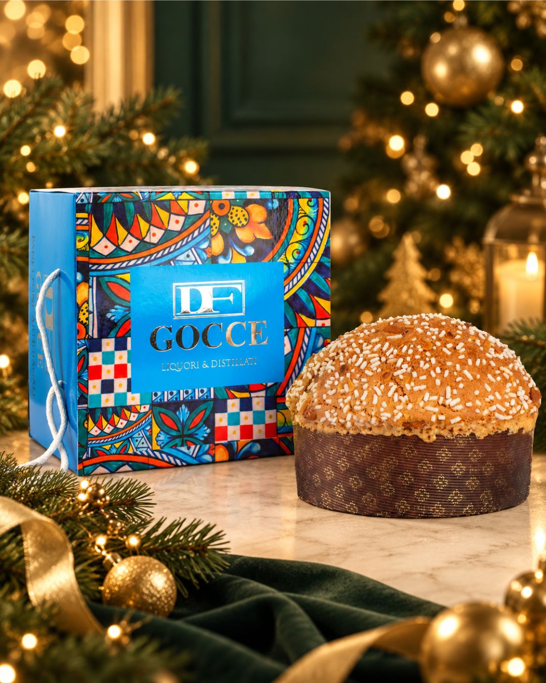 Panettone artigianale da 1 kg alla Ratafià DF Gocce